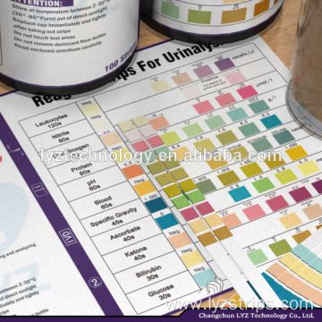 Accurate 11 parameters urinalysis reagent test strips